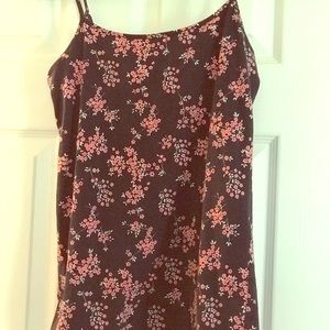 Navy flower print cami